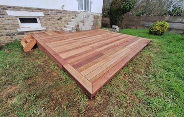 Terrasse en bois exotique 