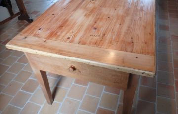 renovation Table en Pin